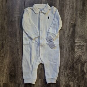 NWT 6M Ralph Lauren Off-White Onesie